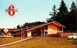 Postcard OR Eugene 6 Motel of Eugene at 3690 Glenwood Drive Roadside 1970s K71