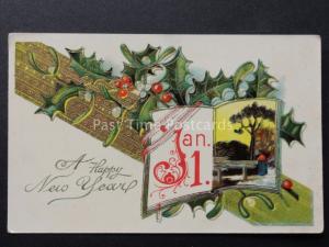 Greeting: A HAPPY NEW YEAR - Old Postcard by I & S - B102