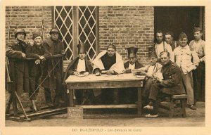 WWI Belgian Propaganda Postcard Camp Bourg-Léopold Beverloo Soldier War Council