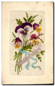 Old Postcard Fantasy Flowers Toil?e