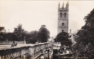 Magdalen Tower Oxford England Real Photo
