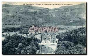 Old Postcard Vizille Dauphine Le Chateau and the hillside Montchaboud