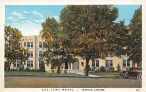 LEE-LAND HOTEL Eastman, Georgia Vintage Linen Postcard ca 1930s