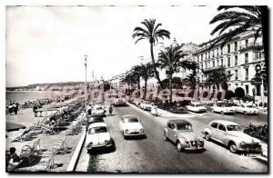 Old Postcard Nice Alpes Maritimes The Promenade 2CV English lemon