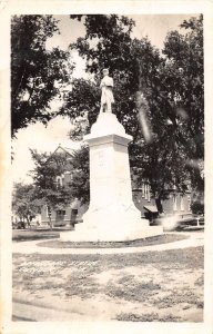 J49/ Corydon Iowa RPPC Postcard c1910 Defenders Statue Memorial  326