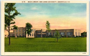 M-62010 Mack Library Bob Jones University Greenville South Carolina