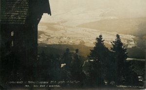 Germany 1928 scenic photo postcard Urberschutzhaus panorama