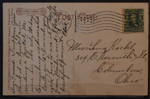 Pittsburgh, PA - Picnic Grove, Dream City Park - 1908 Flag Cancel