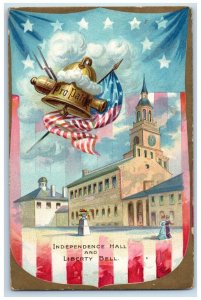 Independence Hall Liberty Bell Church Patriotic Tuck's Springfield MA Postcard