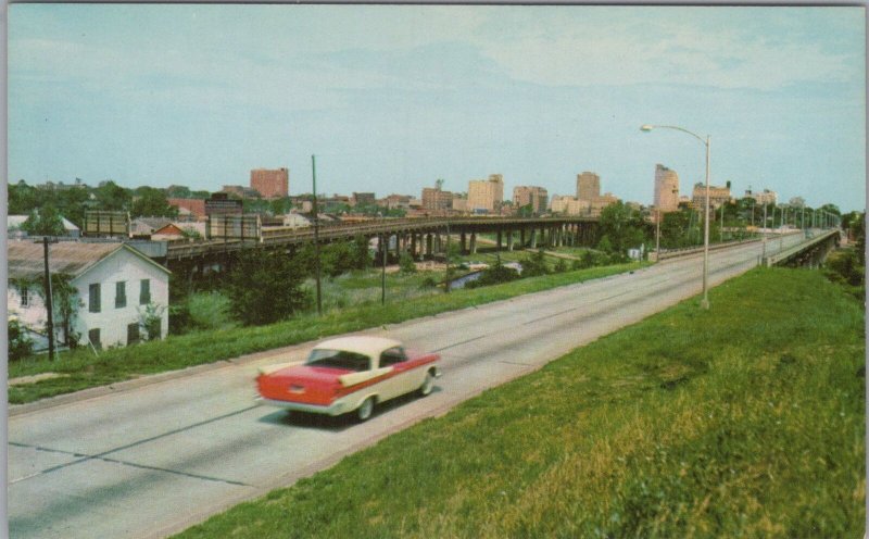 Postcard Skyline Shreveport Louisiana LA