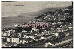 Old Postcard Ventimiglia Panorama Generale