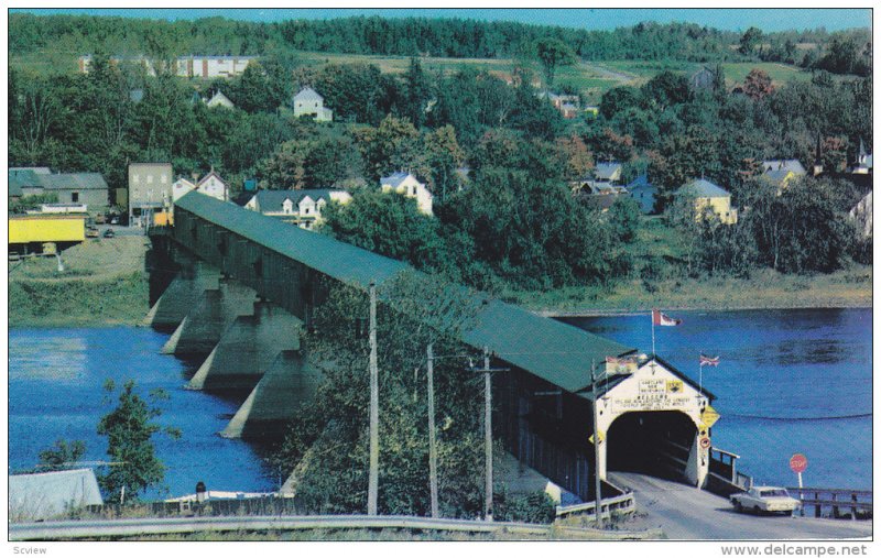 Hartland Covered Bridge , New Brunswick , Canada, 50-60s