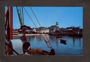 MA Fishing Boats Cape Cod Provincetown Harbor Mass Massachusetts Postcard