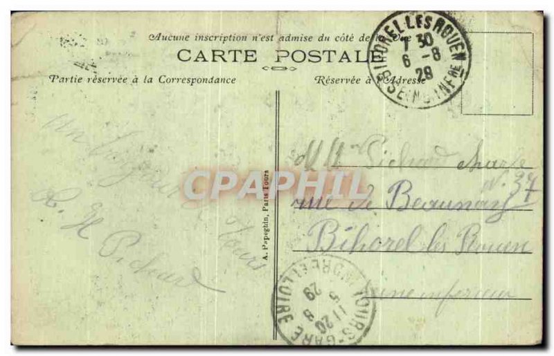 Old Postcard Amboise Chateau