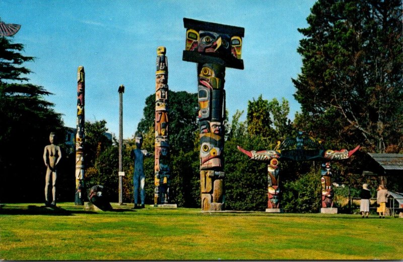 Canada Victoria Thunderbird Park Totem Poles