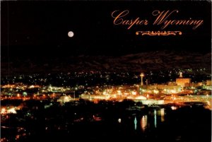 3~4X6 Postcards Casper, Wyoming LOU TAUBERT'S OUTFITTERS & AERIAL VIEW Day/Night