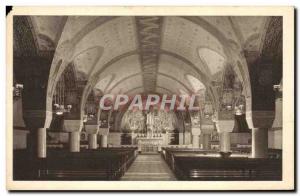 Old Postcard The Basilica of Lisieux From The Crypt General view