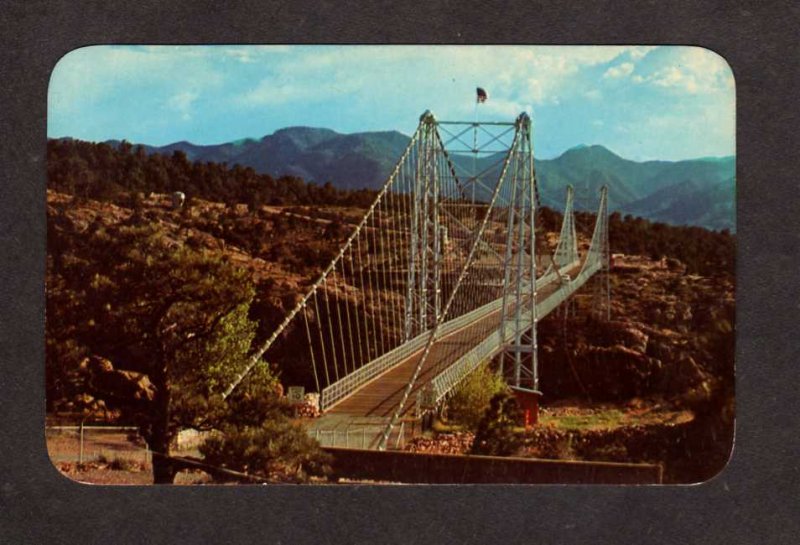 CO Royal Gorge Bridge Canon City Colorado Arkansas River Postcard