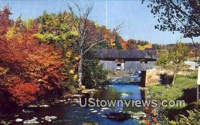 Old Covered Bridge - Johnson, Vermont VT  