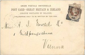 Entier Postal Stationery Postal Great Britain Great Britain 1883 Bristol to V...