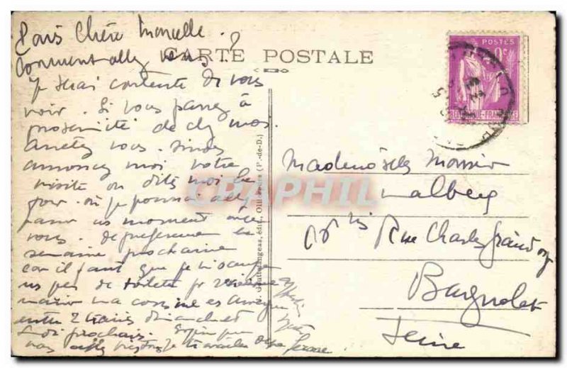 Old Postcard Beach Lake Chambon