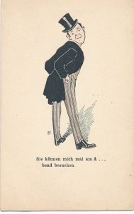 You Can Visit Me in the Evening - 1900's German Humor - DB - a/s AH - NVSB