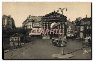 Postcard Old Tramway Bordeaux Porte d & # 39Aquitaine Victory Square