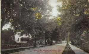 Orlando Florida East Pine Street Street View Vintage Postcard U1