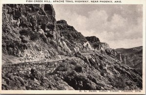 Fish Creek Hill Apache Trail Highway Near Phoenix Arizona Vintage Postcard C215
