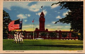 Illinois Great Lakes Color Guard In Front Of Administration Building U S Nava...