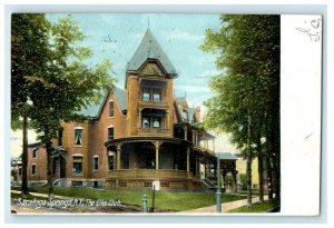 1907 The Elks Club Street View Saratoga Springs New York NY Antique Postcard 