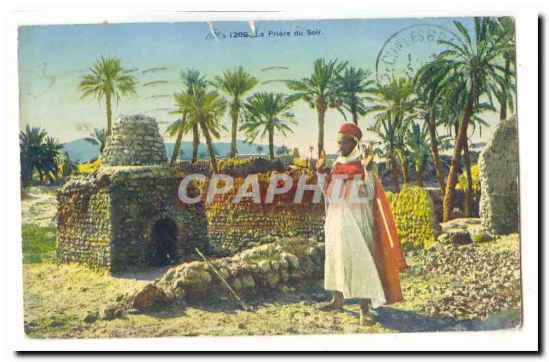 Morocco Old Postcard Scenes et Types The evening prayer