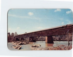 Postcard Covered bridge at Horseshoe Bend Alabama USA