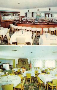 BRIELLE, NJ  New Jersey  THE DINNER BELL RESTAURANT Interior   c1950's Postcard