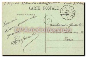 Postcard Old Corbeil panoramic view and Grands Moulins