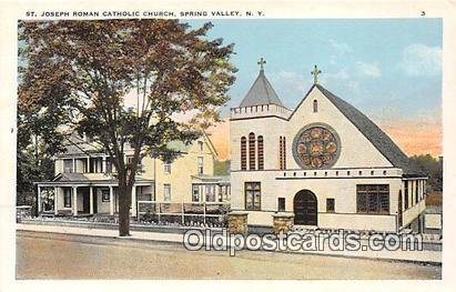 St Joseph Roman Catholic Church Spring Valley, NY, USA Unused 