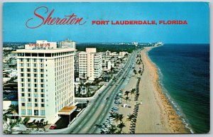 Vtg Fort Lauderdale Florida FL Sheraton Hotel Resort 1960s View Postcard