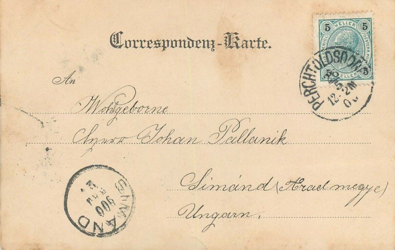 Perchtoldsdorf Marktplatz Lower Austria 1900 postcard