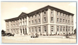 Casper Wyoming WY RPPC Photo Postcard US Post Office Court House c1910 Unposted