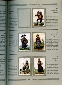 434864 Germany 1933 ALBUM COSTUMES Approximately 150 tobacco sticker cards