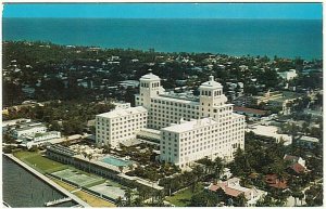 Biltmore Hotel, Palm Beach, Florida, Vintage Chrome Aerial View Postcard