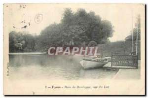 Old Postcard Paris Bois de Boulogne for the Lake