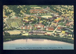 Morgantown, West Virginia/WV Postcard, Aerial WV University, Football Stadium