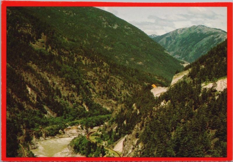 Hell's Gate Fraser Canyon BC British Columbia Birdseye Unused Postcard D36
