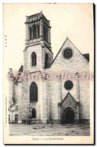 Old Postcard Agen La Cathedrale