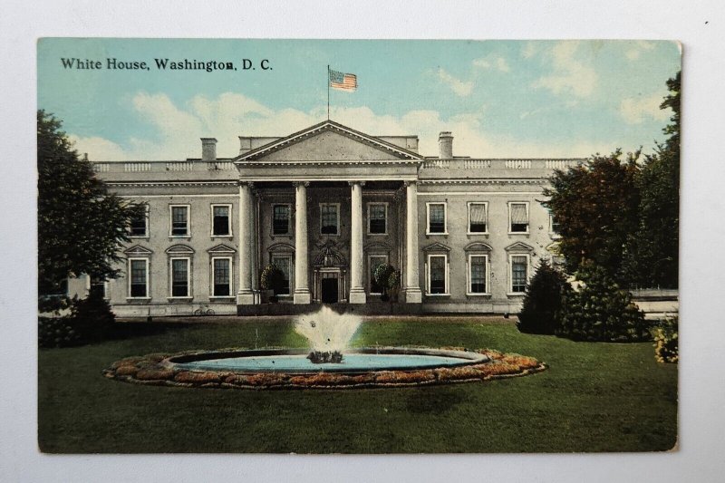 White House Washington DC Exterior Postcard