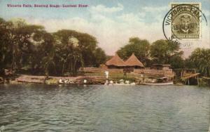 southern rhodesia, VICTORIA FALLS, Zambesi River, Baoting Stage (1927) Tuck