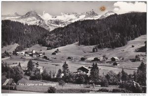 RP; VERS l´Eglise et les Diablerets, Switzerland, PU-1962