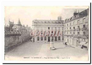 La Rochelle Postcard Old Place of & # City 39hotel