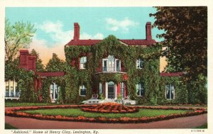 Vintage Postcard Ashland Home Of Henry Clay Lexington Kentucky KY Ferguson News